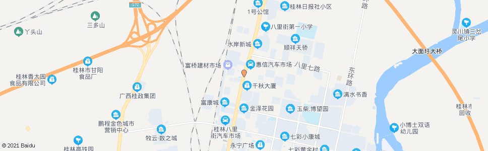 桂林八里六路路口_公交站地图_桂林公交_妙搜公交查询2024