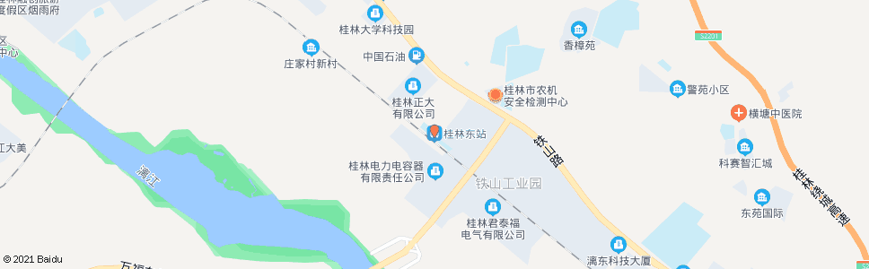 桂林火车东站(桂磨大道)_公交站地图_桂林公交_妙搜公交查询2024