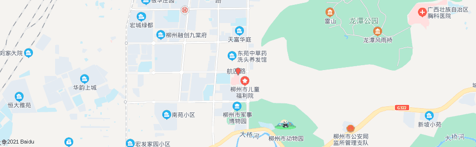 柳州社会福利院_公交站地图_柳州公交_妙搜公交查询2024