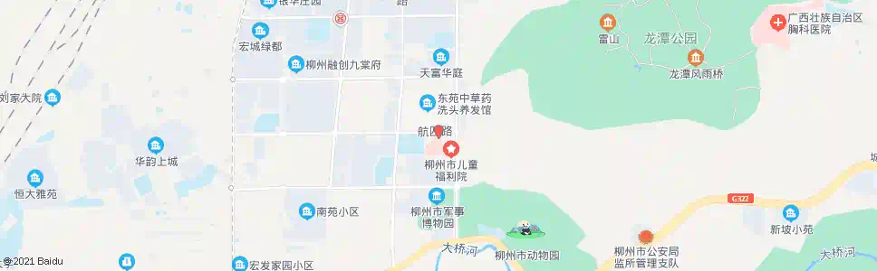 柳州社会福利院_公交站地图_柳州公交_妙搜公交查询2024