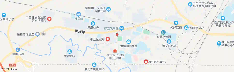 柳州柳江文化宫广场_公交站地图_柳州公交_妙搜公交查询2024