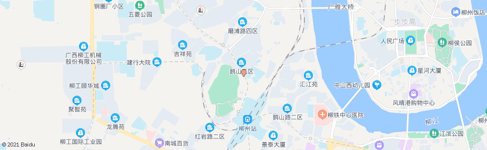 柳州鹅山公园_公交站地图_柳州公交_妙搜公交查询2024