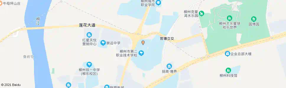 柳州市二职校_公交站地图_柳州公交_妙搜公交查询2024