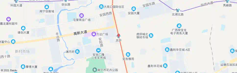 南宁苏卢_公交站地图_南宁公交_妙搜公交查询2024