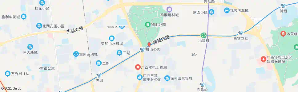 南宁民主望州南路口_公交站地图_南宁公交_妙搜公交查询2024