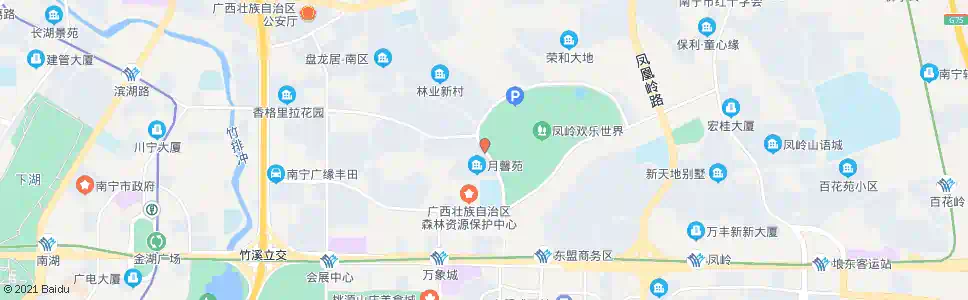 南宁月湾长湖路口_公交站地图_南宁公交_妙搜公交查询2024