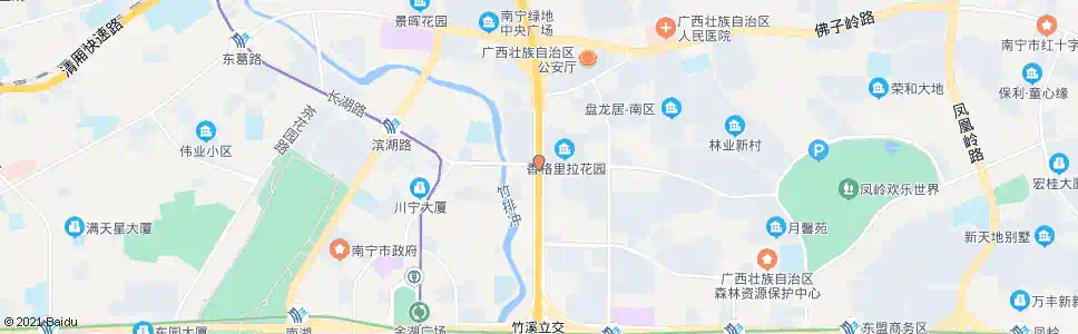 南宁厢竹长湖路口_公交站地图_南宁公交_妙搜公交查询2024