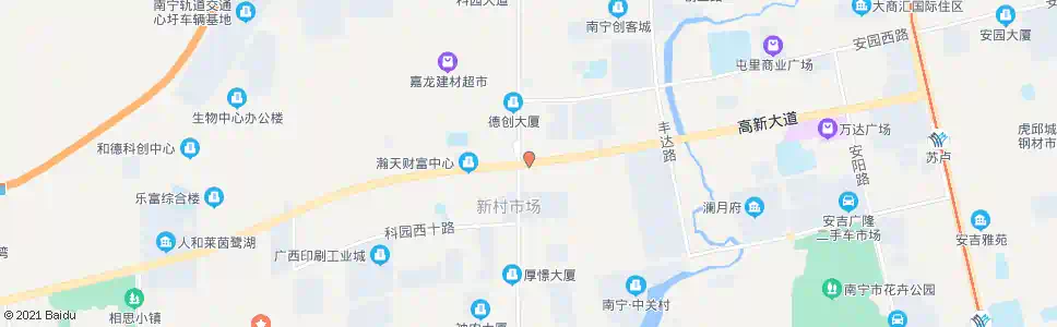 南宁高新科园路口_公交站地图_南宁公交_妙搜公交查询2024