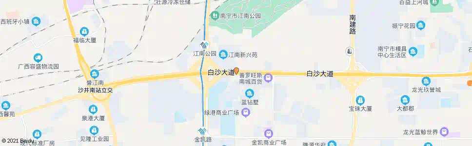 南宁壮锦白沙路口_公交站地图_南宁公交_妙搜公交查询2024