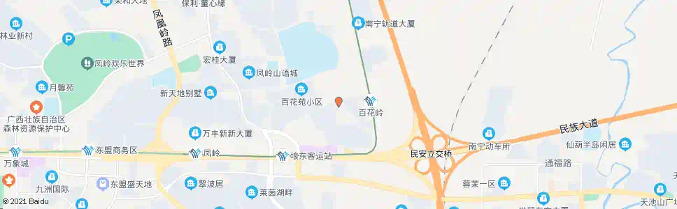 南宁百花岭小学_公交站地图_南宁公交_妙搜公交查询2024