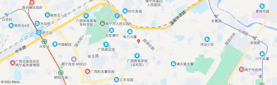 南宁建政园湖路口_公交站地图_南宁公交_妙搜公交查询2024