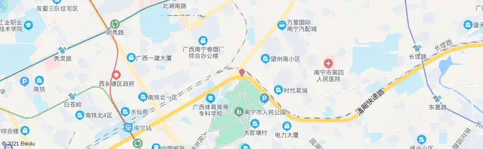 南宁园湖中华路口_公交站地图_南宁公交_妙搜公交查询2024