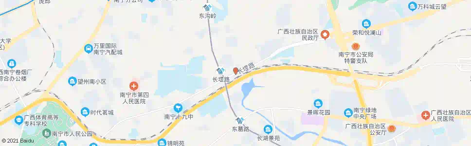 南宁长堽三里路中_公交站地图_南宁公交_妙搜公交查询2024