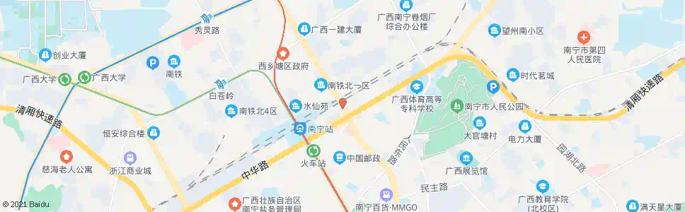 南宁中华友爱路口_公交站地图_南宁公交_妙搜公交查询2024