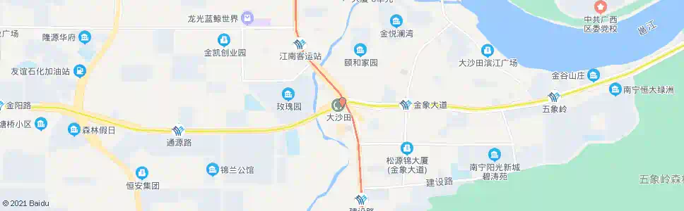 南宁大沙田公交站_公交站地图_南宁公交_妙搜公交查询2024