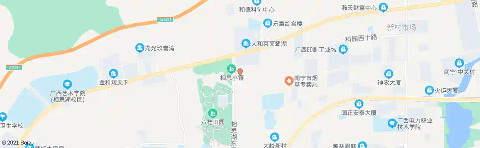 南宁高新相思湖东路口_公交站地图_南宁公交_妙搜公交查询2024