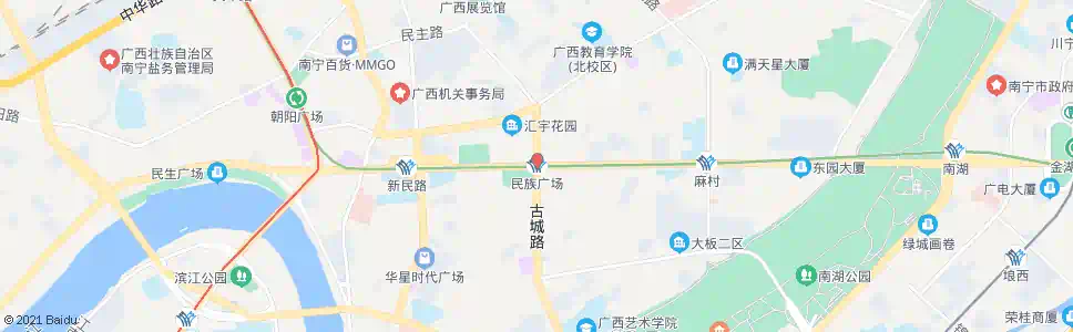 南宁民族广场_公交站地图_南宁公交_妙搜公交查询2024