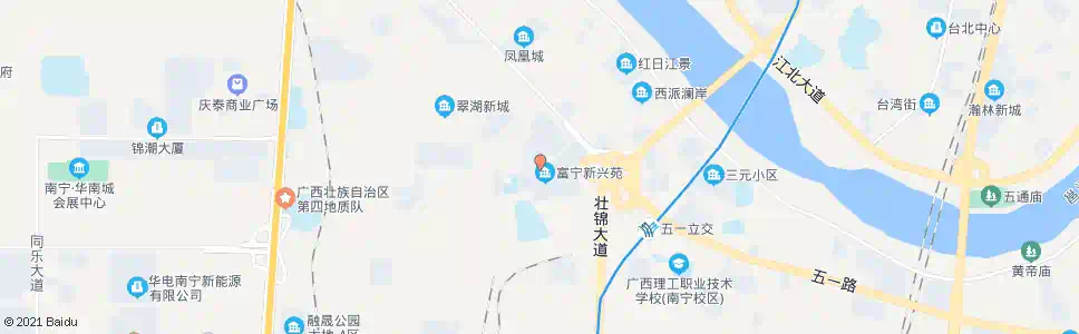 南宁富宁新兴苑_公交站地图_南宁公交_妙搜公交查询2024