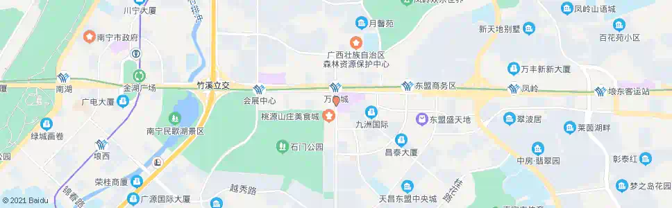 南宁青秀民族路口_公交站地图_南宁公交_妙搜公交查询2024