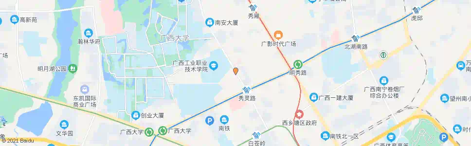 南宁秀灵西一里路口_公交站地图_南宁公交_妙搜公交查询2024