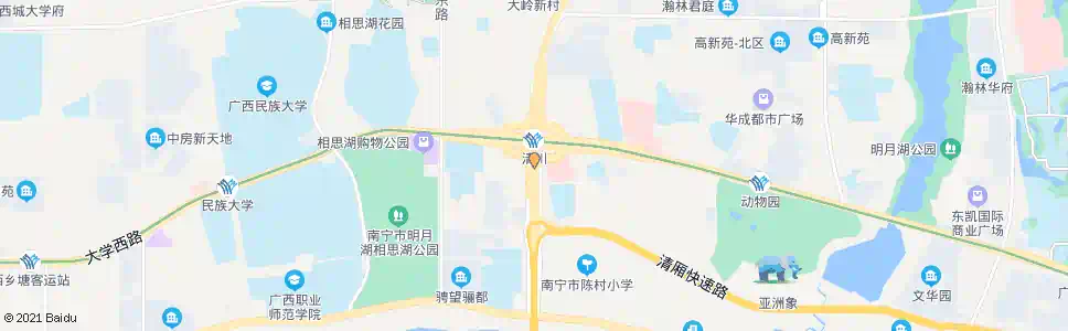 南宁清川江北路口_公交站地图_南宁公交_妙搜公交查询2024