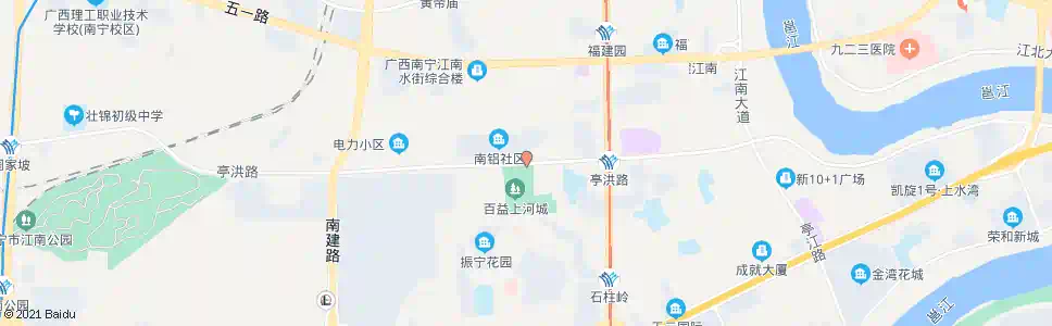 南宁亭洪石柱岭路口_公交站地图_南宁公交_妙搜公交查询2024