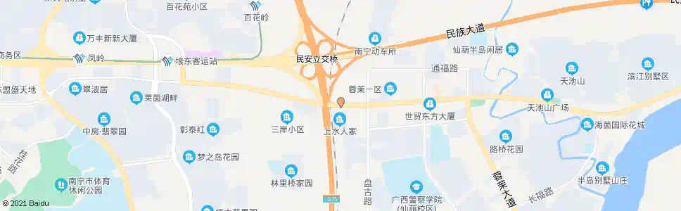 南宁上水人家_公交站地图_南宁公交_妙搜公交查询2024