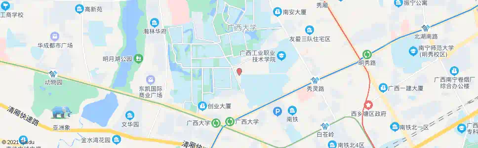 南宁秀灵农院路口_公交站地图_南宁公交_妙搜公交查询2024