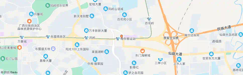 南宁枫林民族路口(埌东客运站)_公交站地图_南宁公交_妙搜公交查询2024