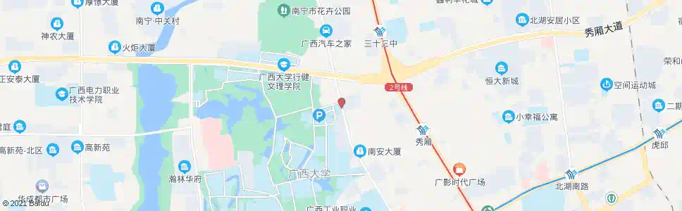 南宁秀灵秀厢路口_公交站地图_南宁公交_妙搜公交查询2024