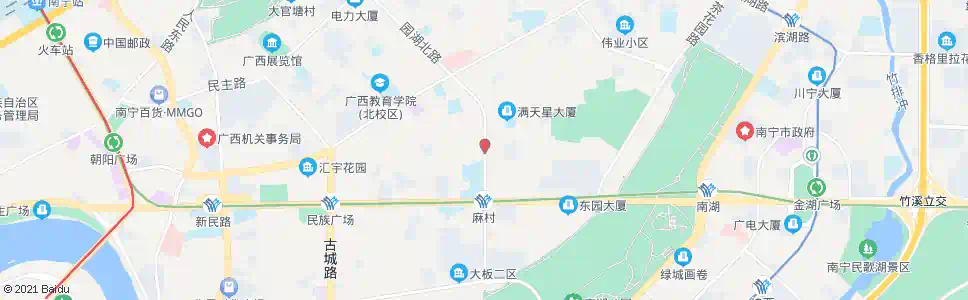 南宁园湖新竹路口_公交站地图_南宁公交_妙搜公交查询2024