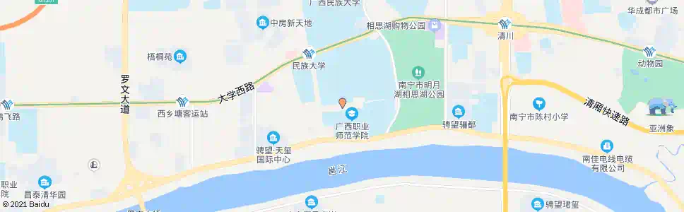 南宁社会主义学院_公交站地图_南宁公交_妙搜公交查询2024