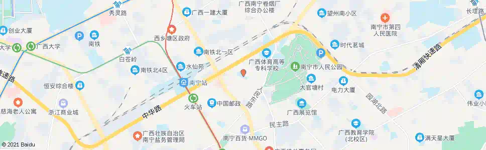 南宁东十三总部路口_公交站地图_南宁公交_妙搜公交查询2024