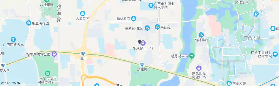 南宁华成都市广场_公交站地图_南宁公交_妙搜公交查询2024