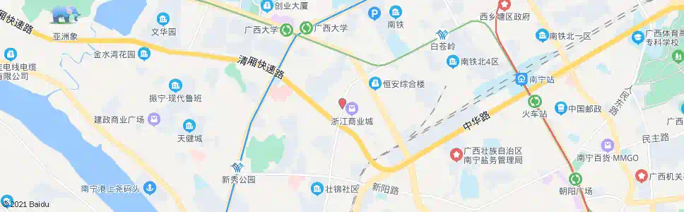 南宁龙腾铁路立交_公交站地图_南宁公交_妙搜公交查询2024