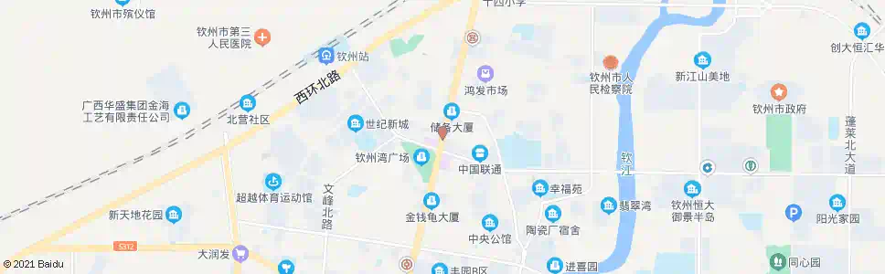 钦州钦州湾永福西路口_公交站地图_钦州公交_妙搜公交查询2024