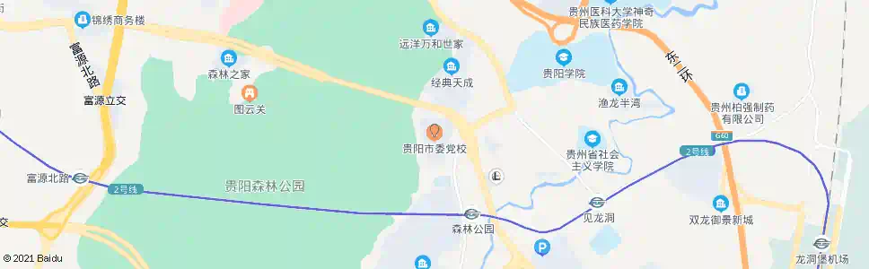 贵阳市委党校_公交站地图_贵阳公交_妙搜公交查询2024