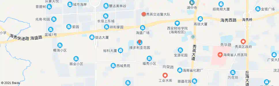 海口维多利亚花园_公交站地图_海口公交_妙搜公交查询2024