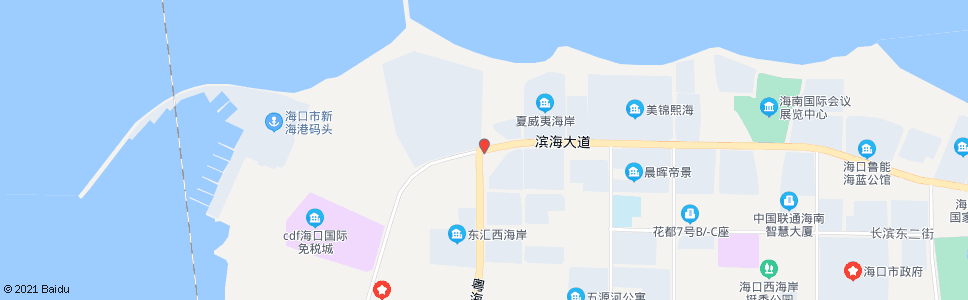 海口西海瑞园(火车站路口)_公交站地图_海口公交_妙搜公交查询2024