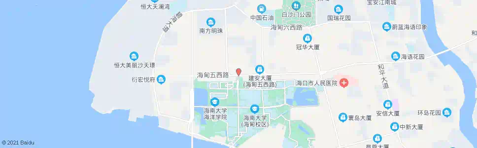 海口万福新村_公交站地图_海口公交_妙搜公交查询2024