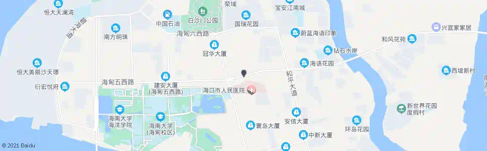 海口白沙门小学_公交站地图_海口公交_妙搜公交查询2024