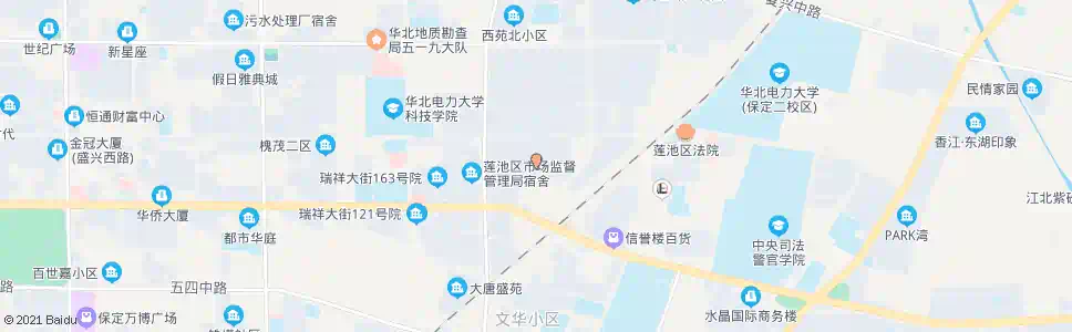 保定假日山水华庭_公交站地图_保定公交_妙搜公交查询2024