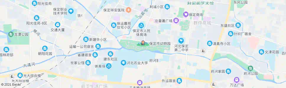 保定动物园(永华南大街)_公交站地图_保定公交_妙搜公交查询2024