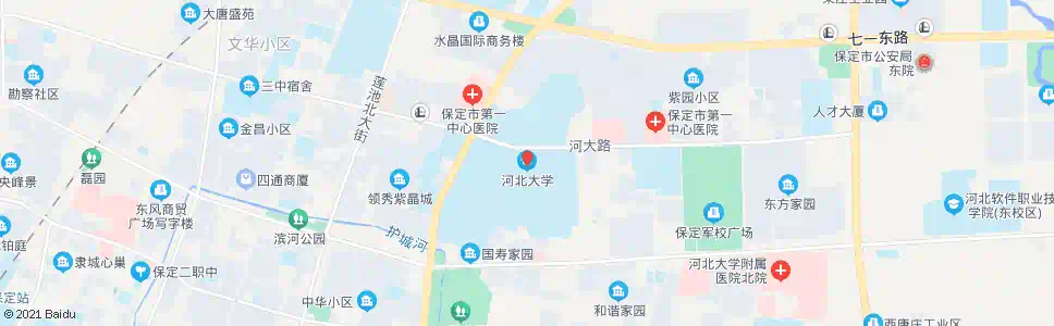 保定警官大学_公交站地图_保定公交_妙搜公交查询2024