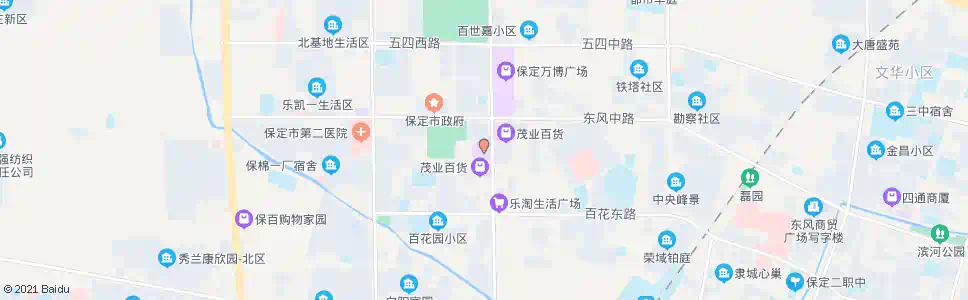 保定时代商厦_公交站地图_保定公交_妙搜公交查询2024