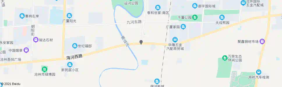 沧州海河路口_公交站地图_沧州公交_妙搜公交查询2024