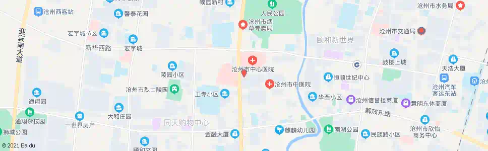 沧州眼科医院_公交站地图_沧州公交_妙搜公交查询2024