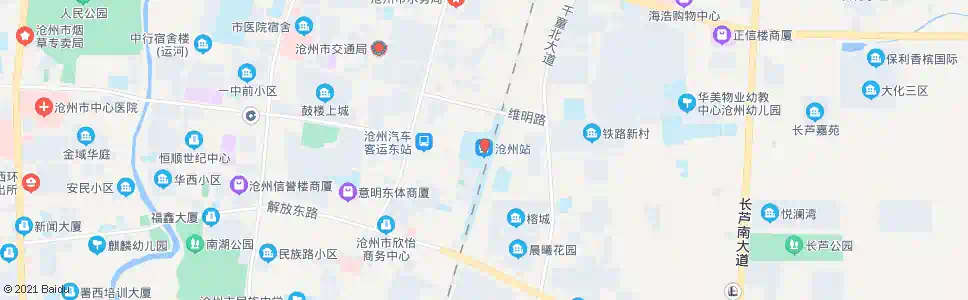 沧州大圈_公交站地图_沧州公交_妙搜公交查询2024