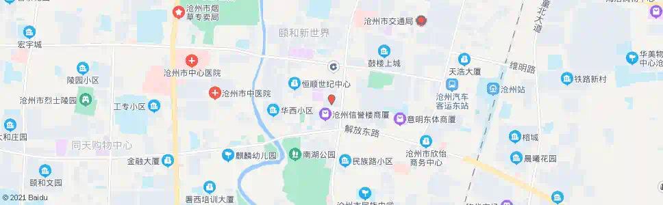 沧州建新大厦_公交站地图_沧州公交_妙搜公交查询2024