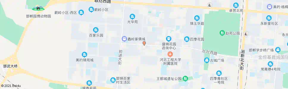 邯郸丛台西路光华街口_公交站地图_邯郸公交_妙搜公交查询2024